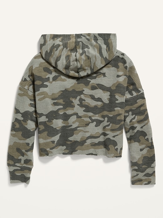 Oversized Raw-Hem Pullover Hoodie for Girls | Old Navy