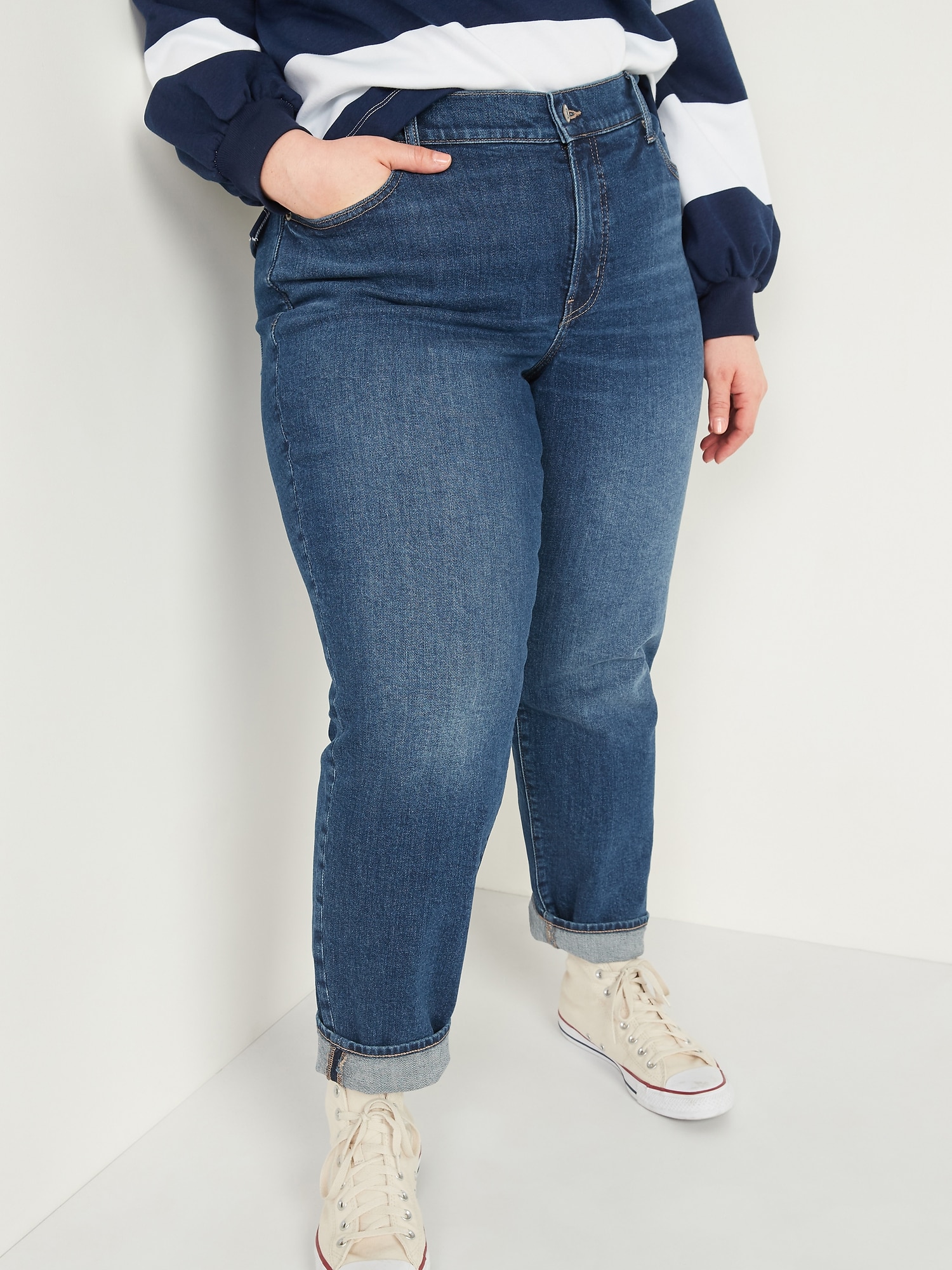 High-Waisted Secret-Slim Pockets O.G. Straight Plus-Size Jeans | Old Navy