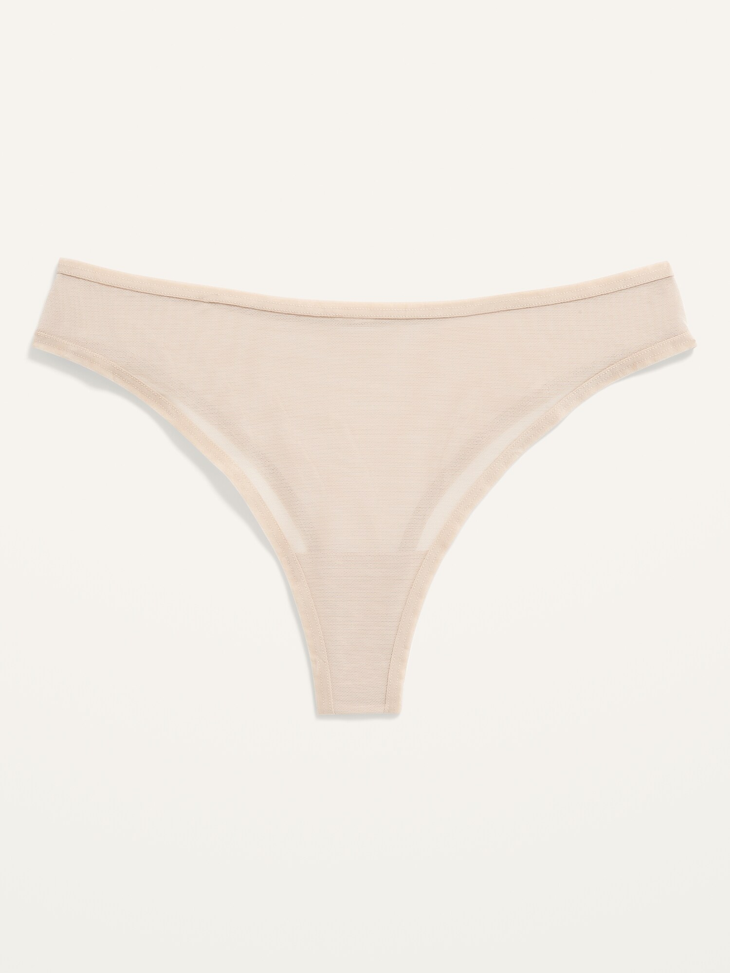 Old Navy Mesh Thong Underwear for Women beige. 1