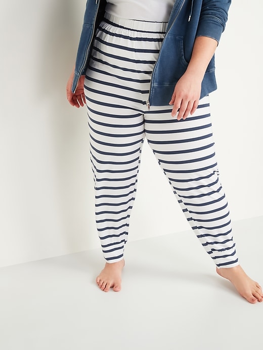 View large product image 1 of 1. High-Waisted Sunday Sleep Ultra-Soft Plus-Size Pajama Joggers