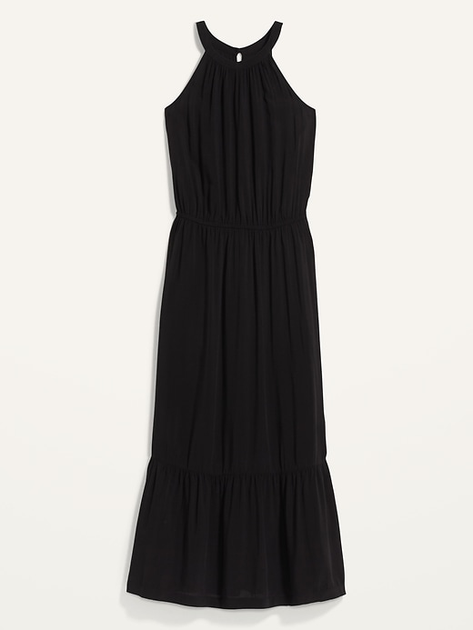 Image number 4 showing, Waist-Defined Sleeveless Maxi Dress for Women