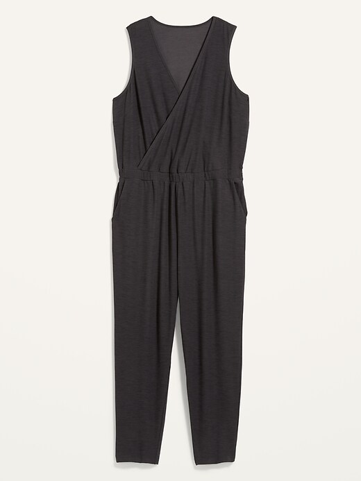 Image number 4 showing, Breathe ON Cross-Front Plus-Size Sleeveless Jumpsuit