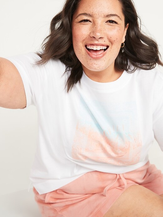 Image number 3 showing, Loose Vintage Graphic Plus-Size Tee