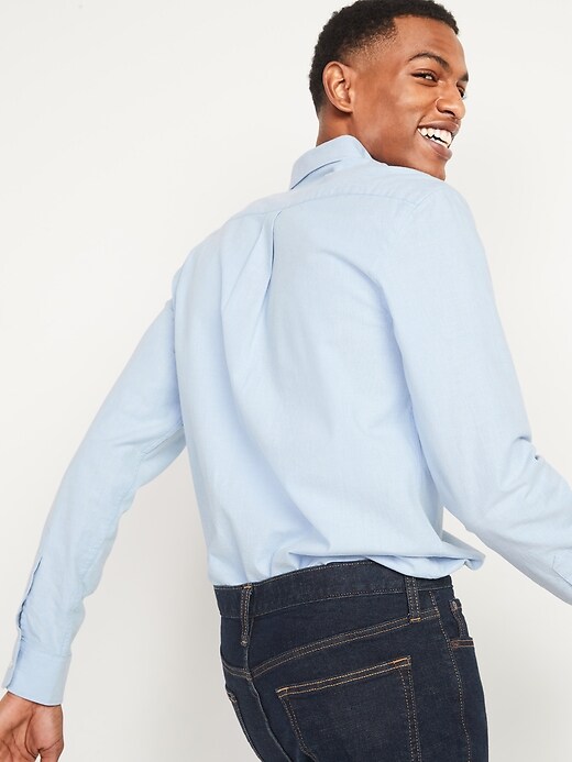 Image number 2 showing, Slim-Fit Built-In Flex Everyday Oxford Shirt For Men