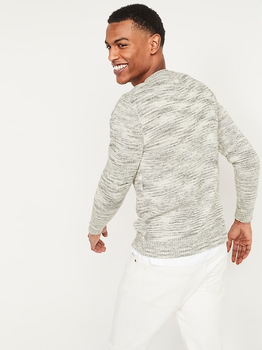 View large product image 2 of 3. Textured Crew-Neck Sweater