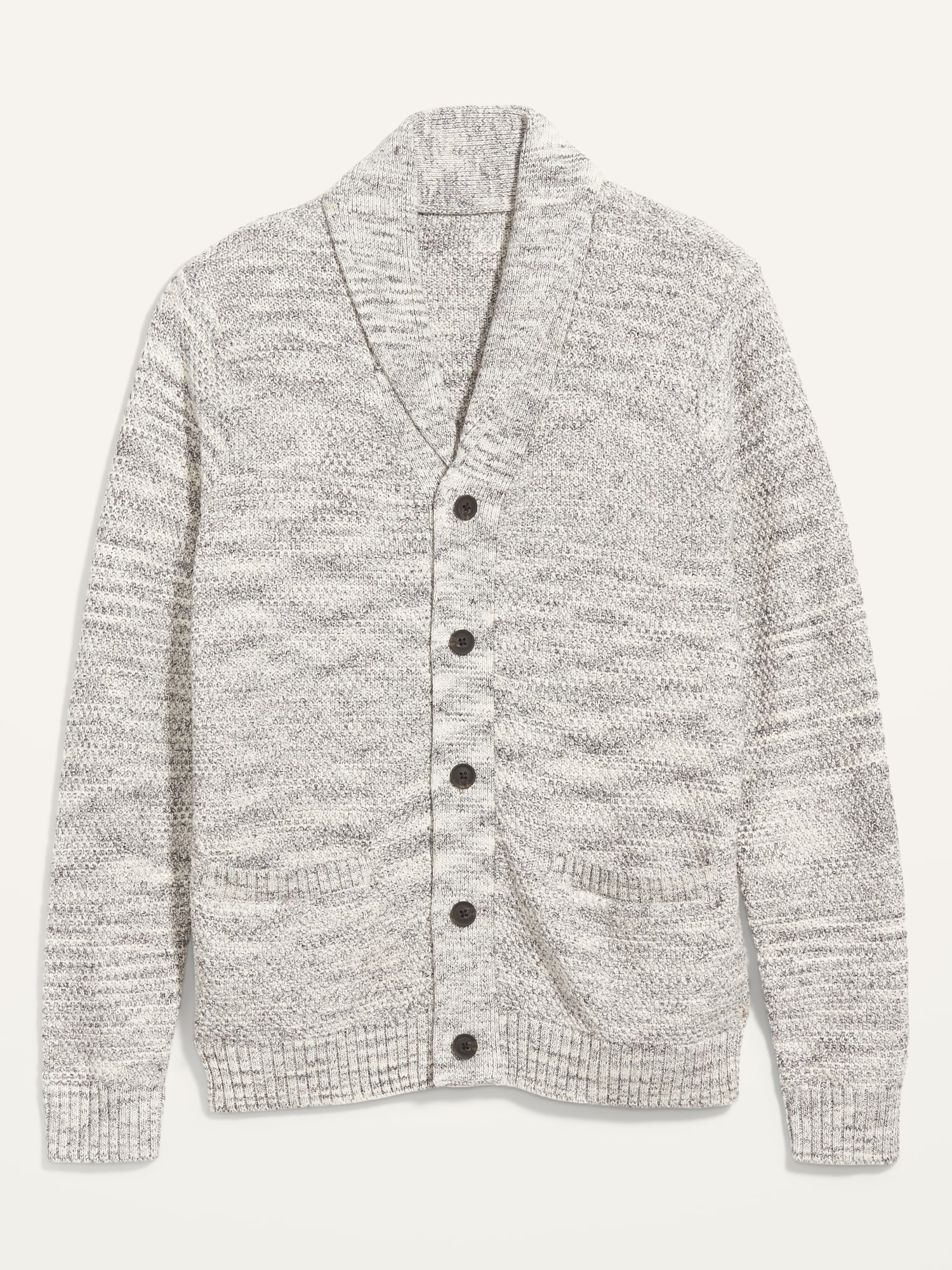 Button-Front Cardigan Sweater for Men
