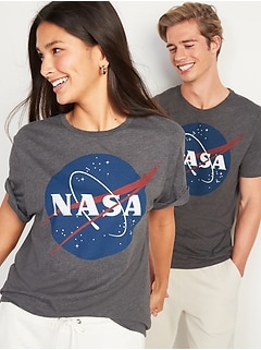 T-shirt unisexe à imprimé NASA pour adulte