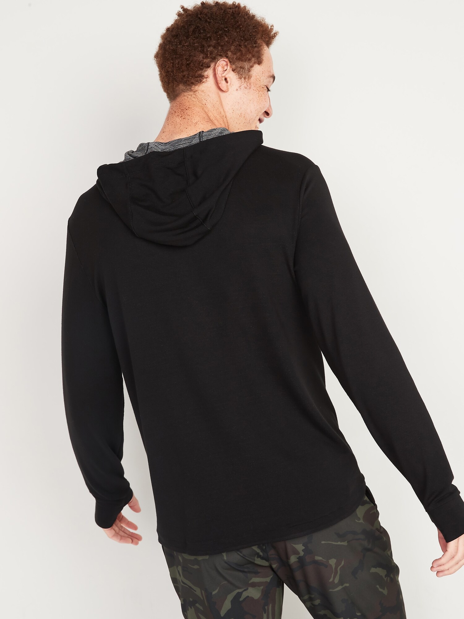Loop-Terry 4-Way Stretch Pullover Hoodie for Men | Old Navy