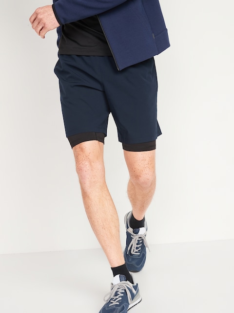 Go 2-in-1 Workout Shorts + Base Layer -- 9-inch inseam