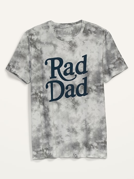 L'image numéro 4 présente T-shirt teint par nœuds à imprimé « Rad Dad » pour Homme