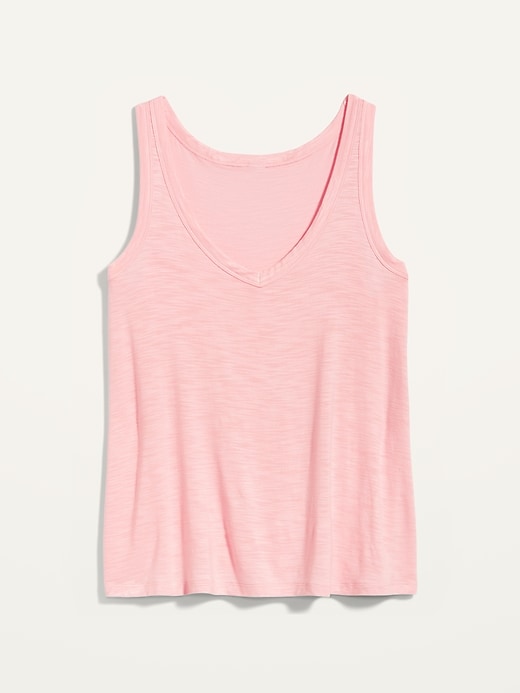 Luxe Slub-Knit V-Neck Tank Top for Women | Old Navy