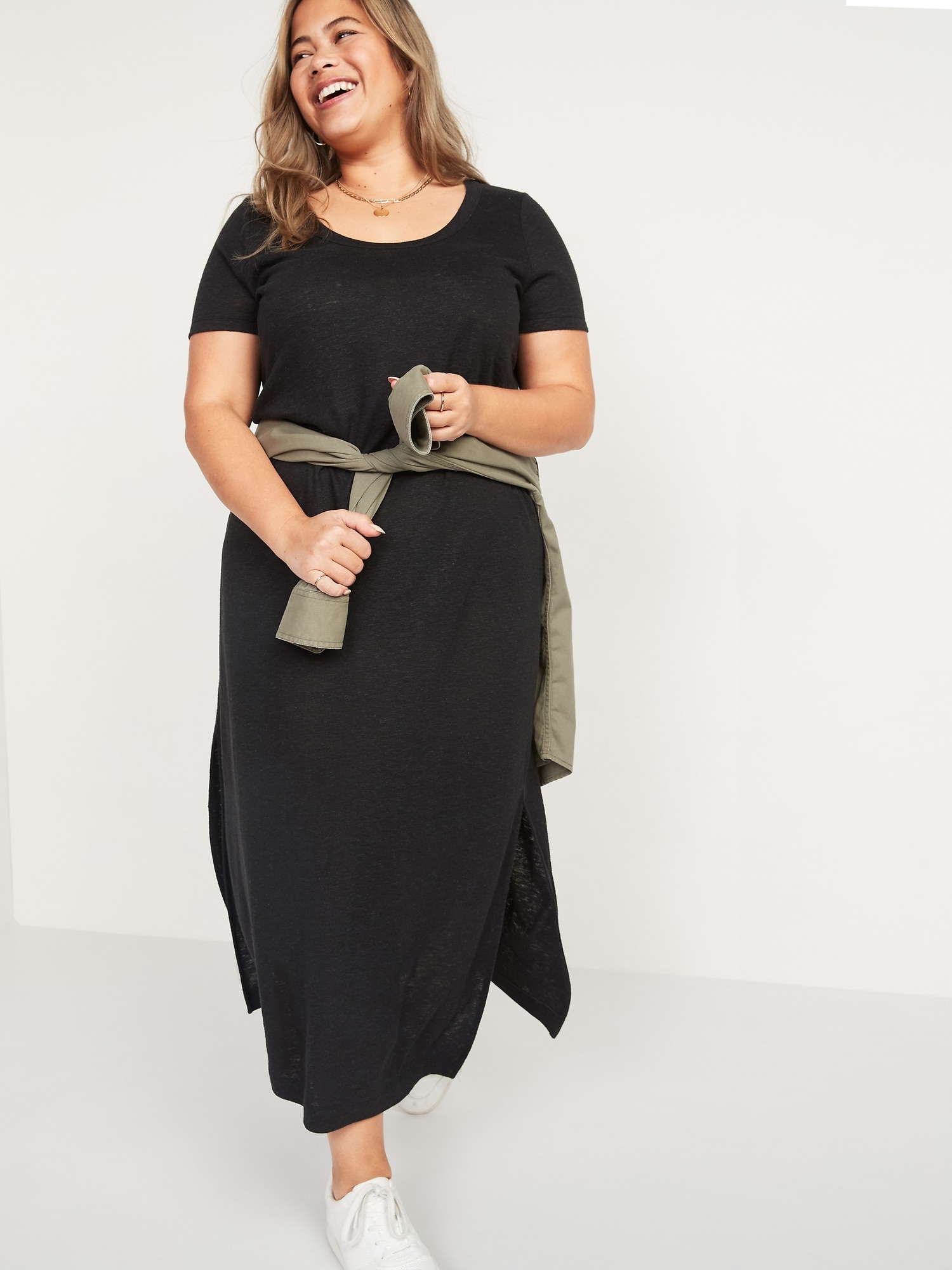 Plus size maxi tee shirt clearance dress