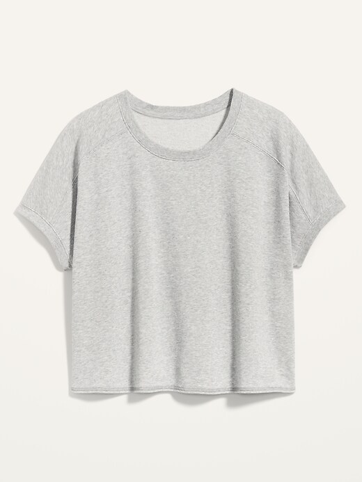 Oversized French Terry Short-Sleeve Sweatshirt for Women | Old Navy