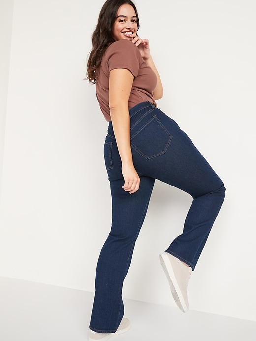 Image number 5 showing, Extra High-Waisted Kicker Boot-Cut Button-Fly Jeans for Women