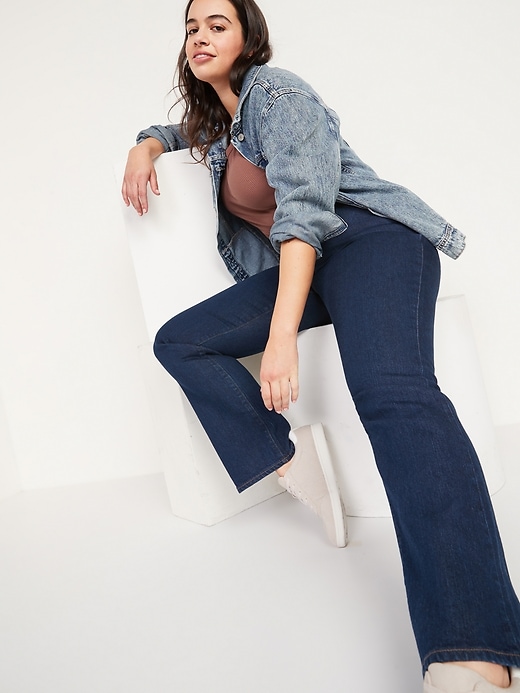 Image number 6 showing, Extra High-Waisted Kicker Boot-Cut Button-Fly Jeans for Women