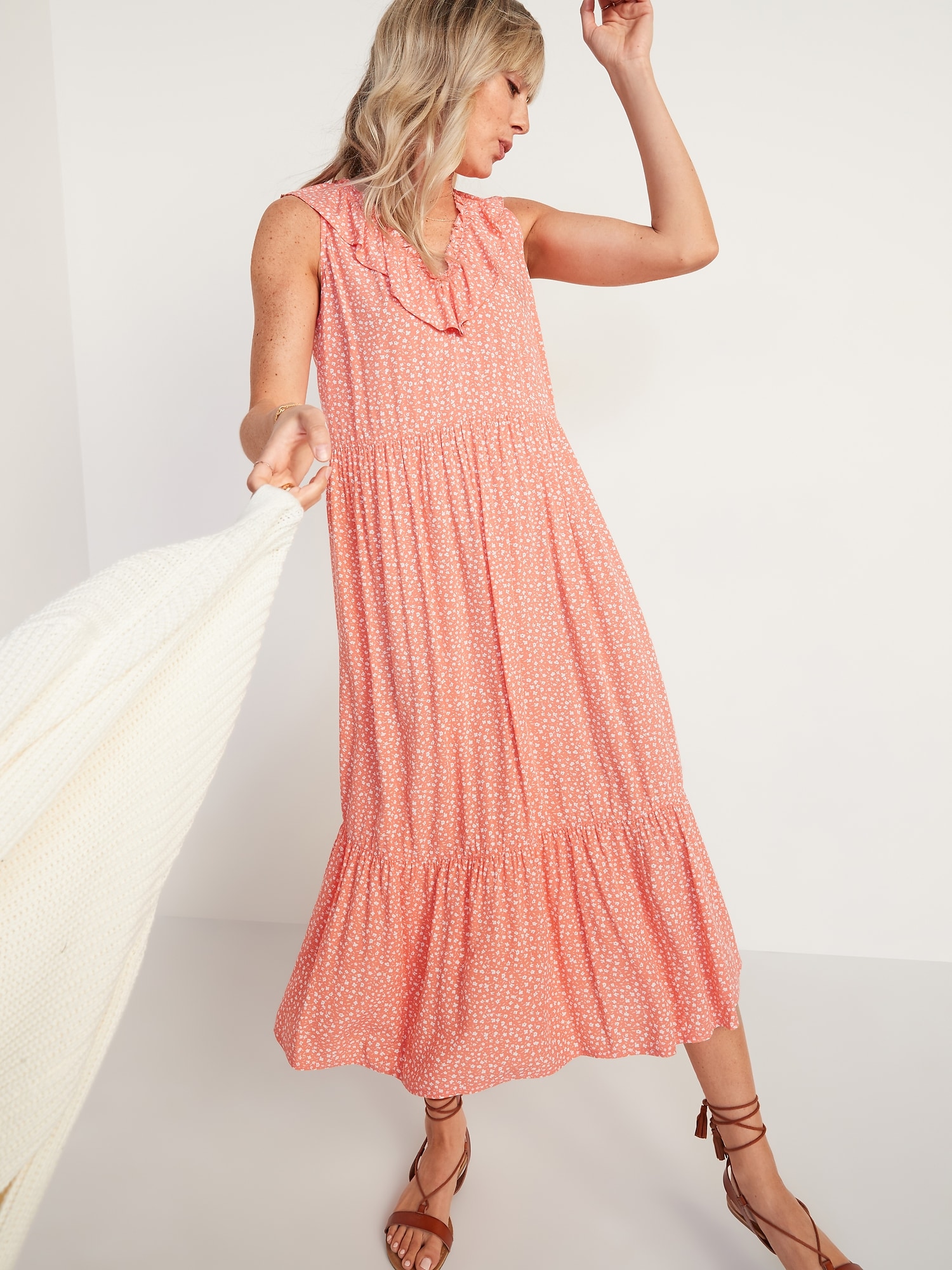 old navy high neck swing dress
