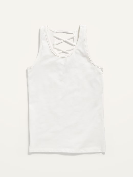 View large product image 1 of 1. Fitted Strappy Tank Top for Girls