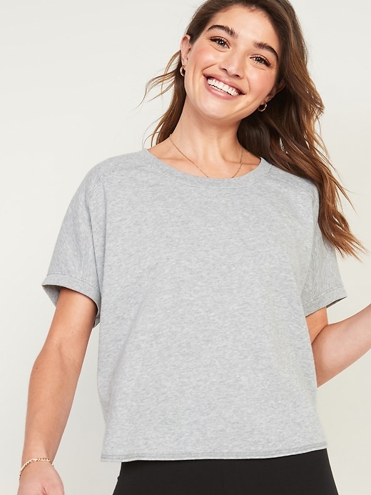 old navy short sleeve sweatshirt
