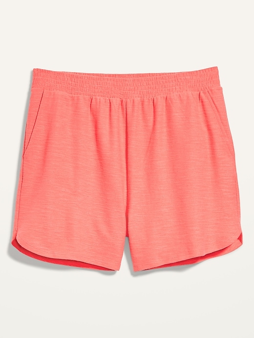 Image number 4 showing, Extra High-Waisted Dolphin-Hem Plus-Size Lounge Shorts -- 4-inch inseam