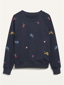 Floral sweatshirt deals old navy