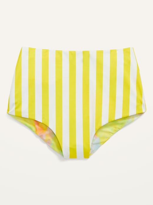 High-Waisted Reversible Boyshort Swim Bottoms for Women