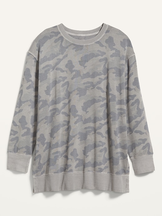 Camo store tunic sweatshirt