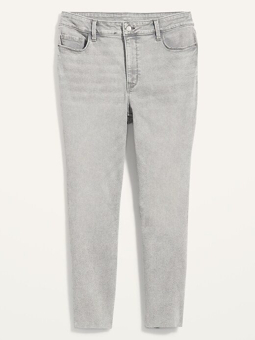 Image number 4 showing, Extra High-Waisted Secret-Slim Pockets Rockstar 360° Stretch Plus-Size Super Skinny Cut-Off Jeans