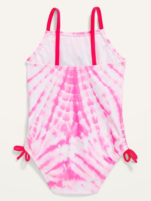 View large product image 2 of 2. Disney© Minnie Mouse Tie-Dye Swimsuit for Toddler Girls