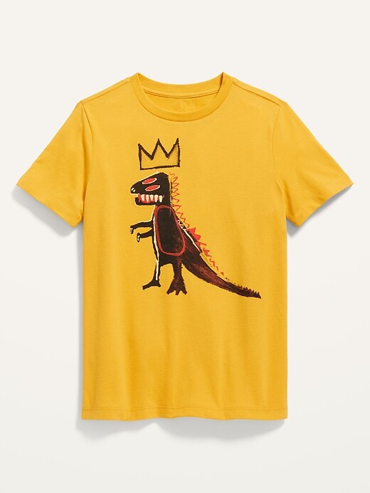 View large product image 1 of 2. Jean-Michel Basquiat&#153 "Pez Dispenser" Gender-Neutral Graphic T-Shirt for Kids