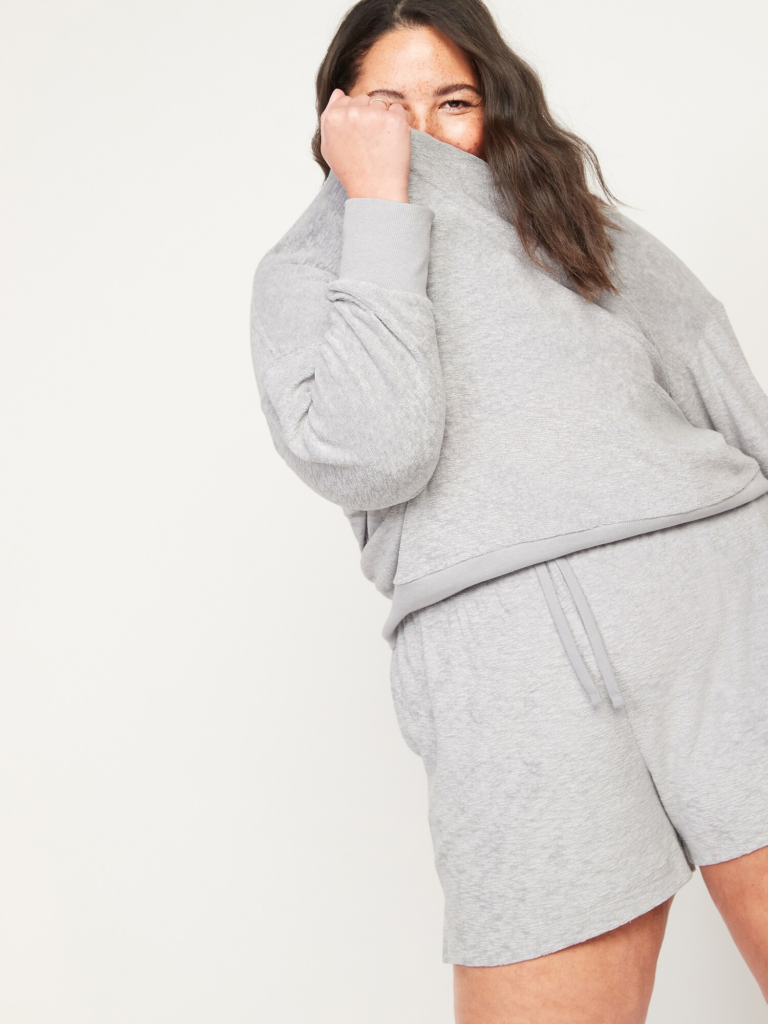 plus size grey sweatshirt