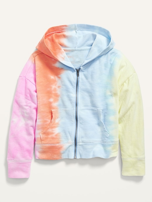 Vintage Tie Dye Zip Hoodie for Girls Old Navy