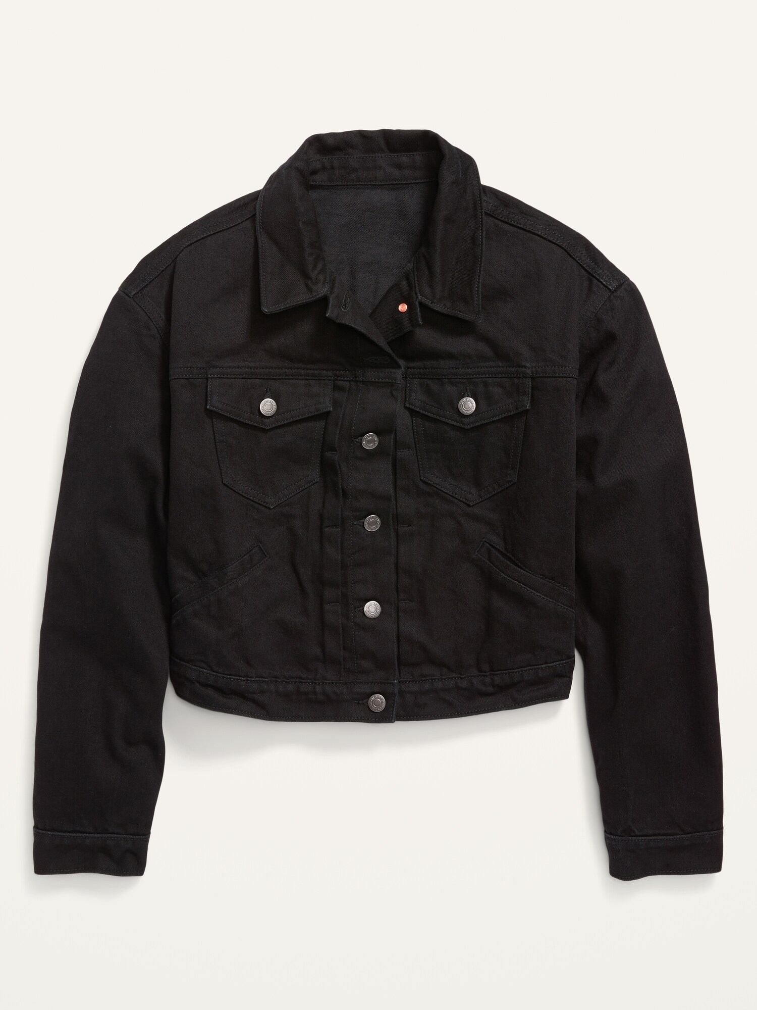 Black jean jacket old hot sale navy