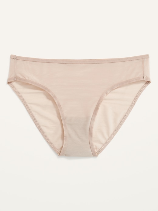 L'image numéro 1 présente Sous-vêtement bikini en maille pour Femme