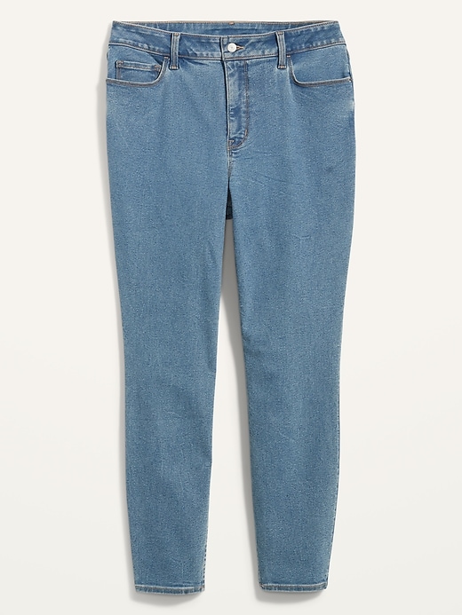 Image number 4 showing, Extra High-Waisted Secret-Slim Pockets Rockstar 360° Stretch Plus-Size Super Skinny Jeans
