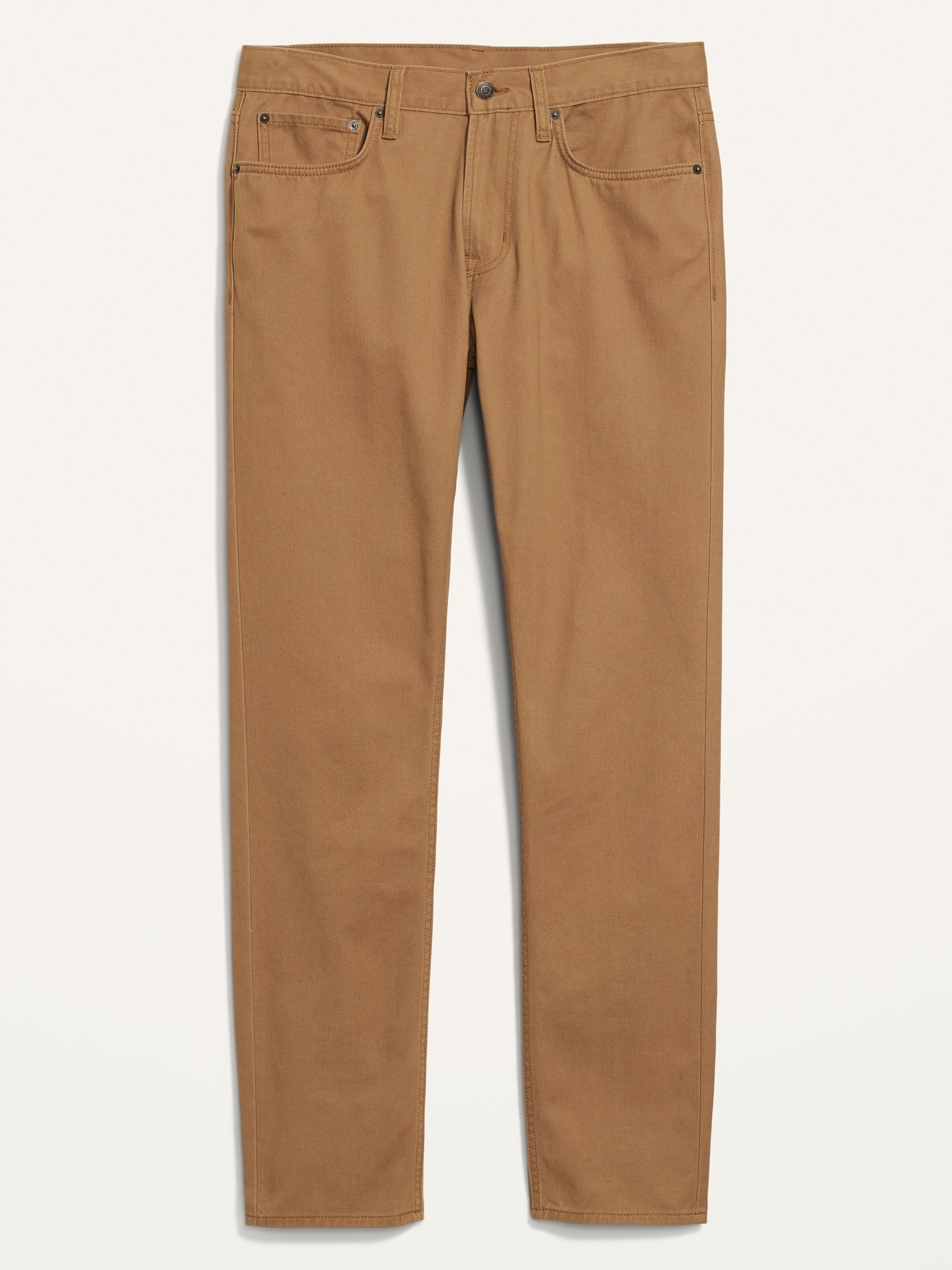 Slim Rigid Non-Stretch Twill Five-Pocket Pants for Men | Old Navy