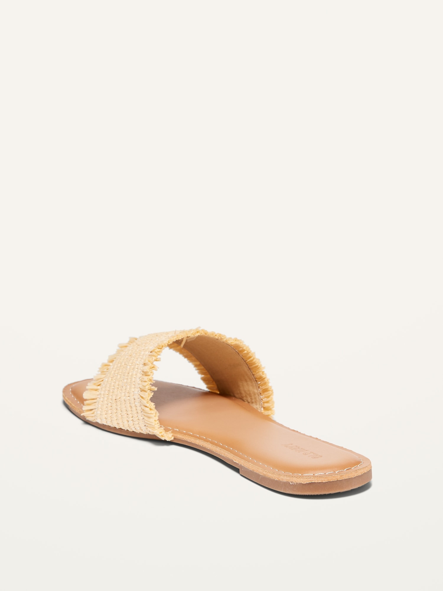 Raffia Slide Sandals For Women | Old Navy