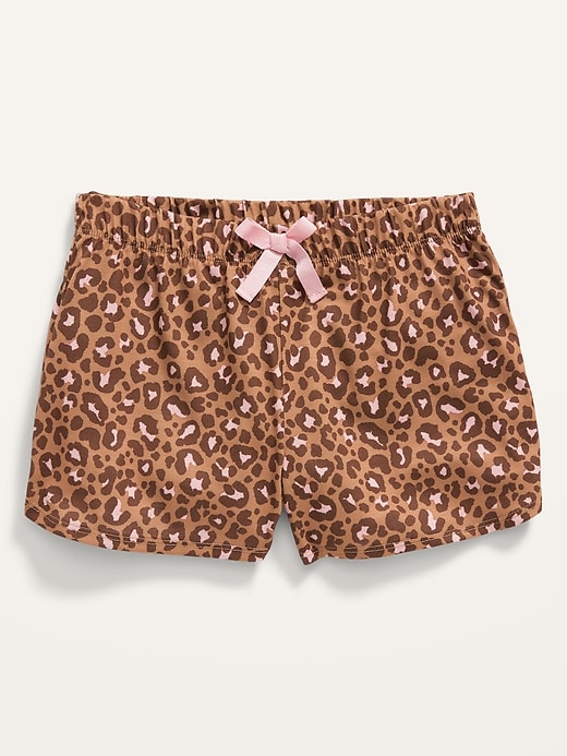 View large product image 2 of 2. Printed Jersey-Knit Pajama Shorts for Girls