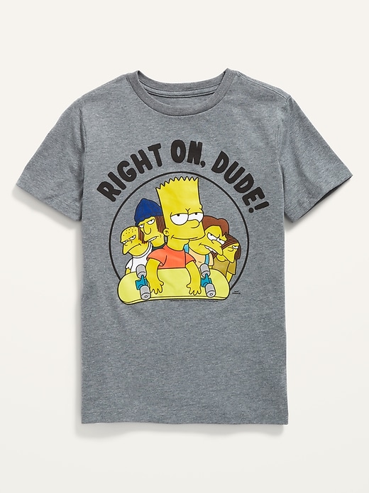 View large product image 1 of 1. Gender-Neutral The Simpsons&#153 Graphic Tee For Kids