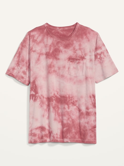 View large product image 2 of 2. Vintage Tie-Dye Pocket Gender-Neutral T-Shirt for Adults