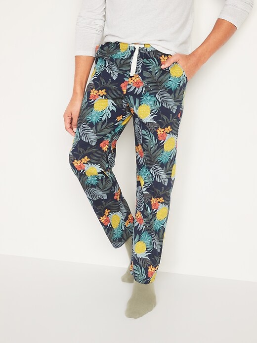 View large product image 1 of 2. Printed Poplin Pajama Pants