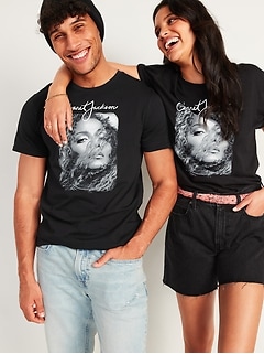 Janet Jackson™ Gender-Neutral Graphic T-Shirt for Adults