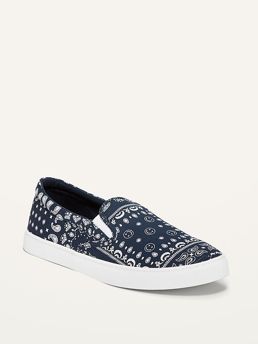 View large product image 1 of 1. Canvas Slip-On Sneakers