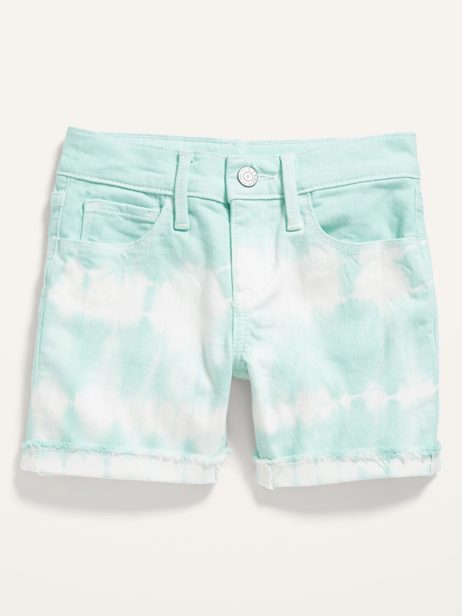 Tie-Dye Jean Midi Shorts for Girls | Old Navy