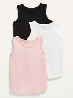 Unisex Solid Tank Top 3-Pack for Toddler