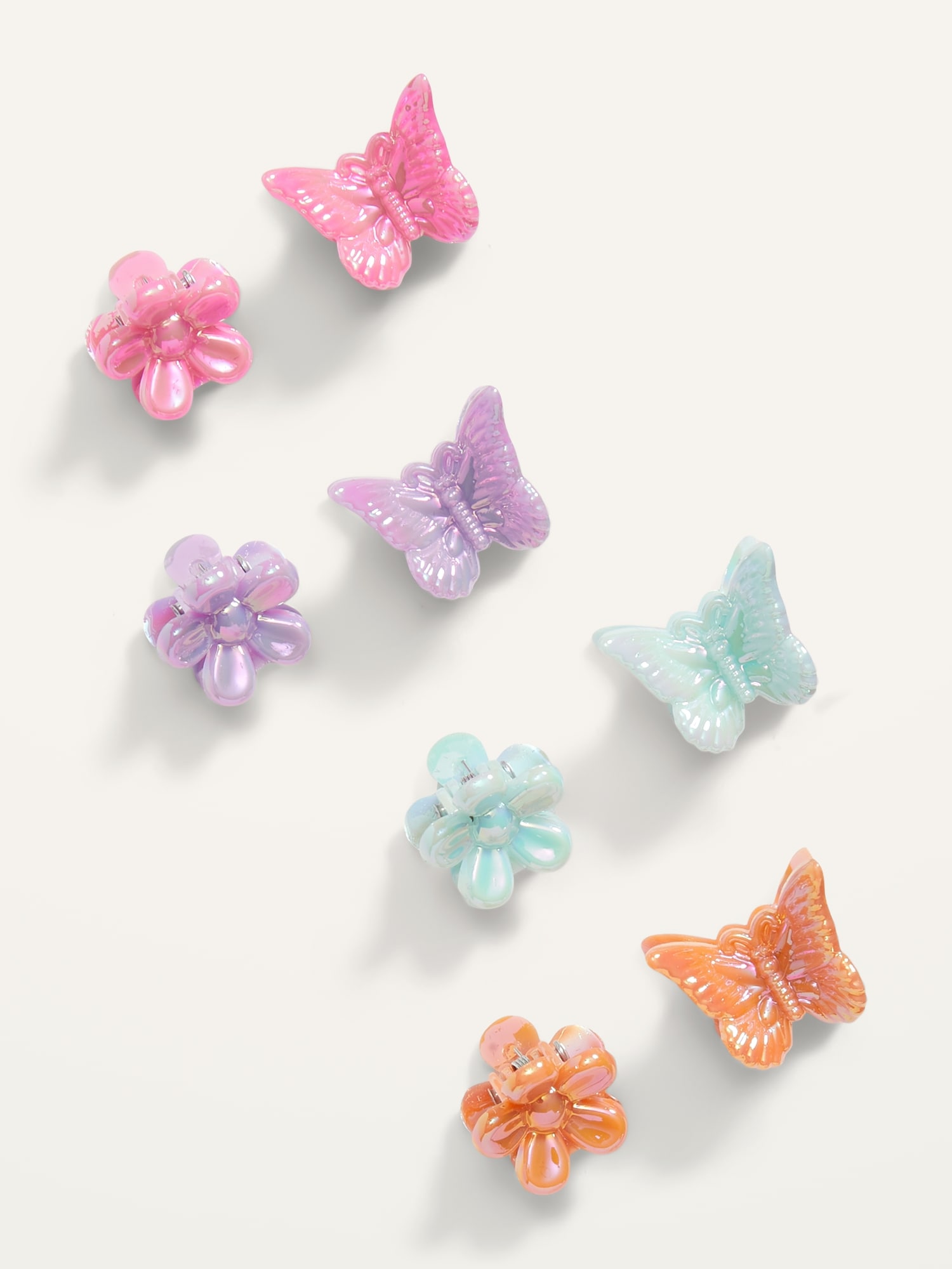 Novelty Barrette Hair Clips 8-Pack for Girls