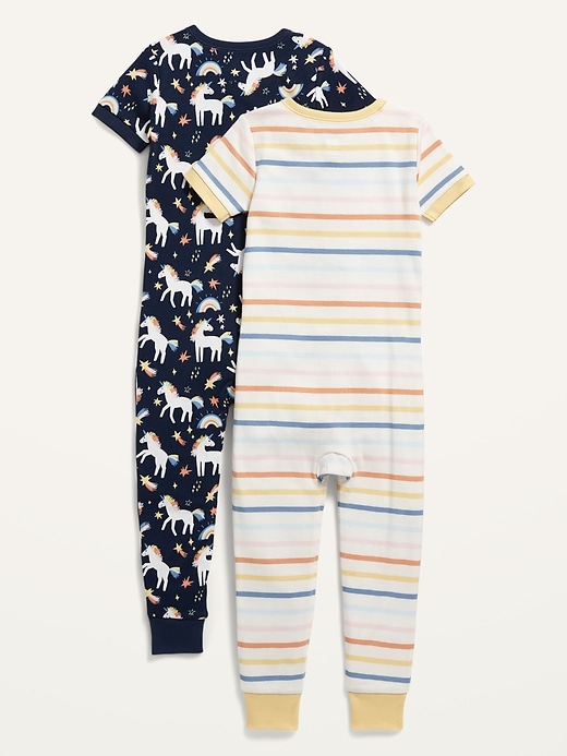 View large product image 2 of 2. Unisex 2-Pack Snug-Fit Printed Pajama One-Piece for Toddler & Baby