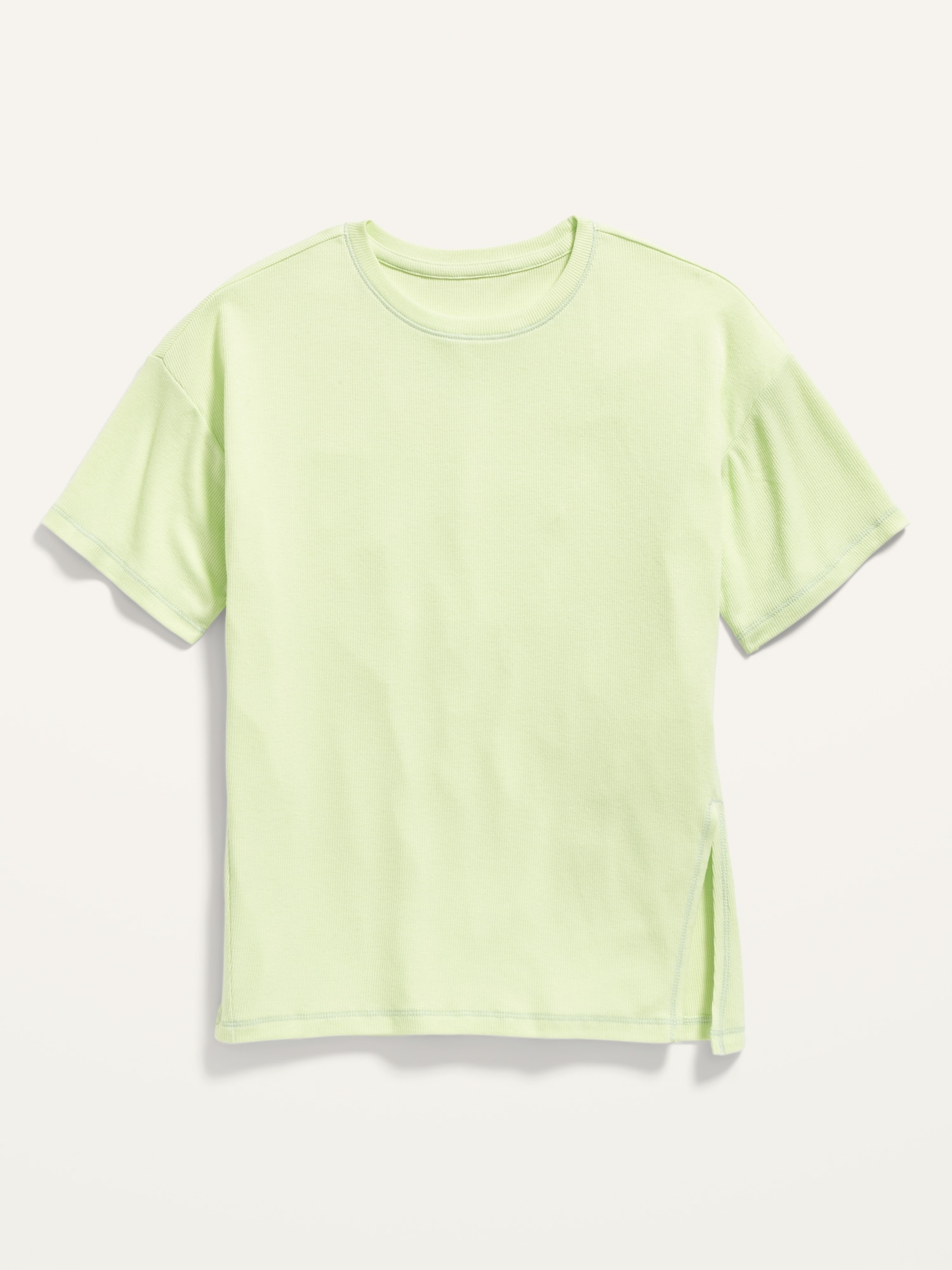 UltraLite Go-Dry Rib-Knit Tunic T-Shirt for Girls | Old Navy