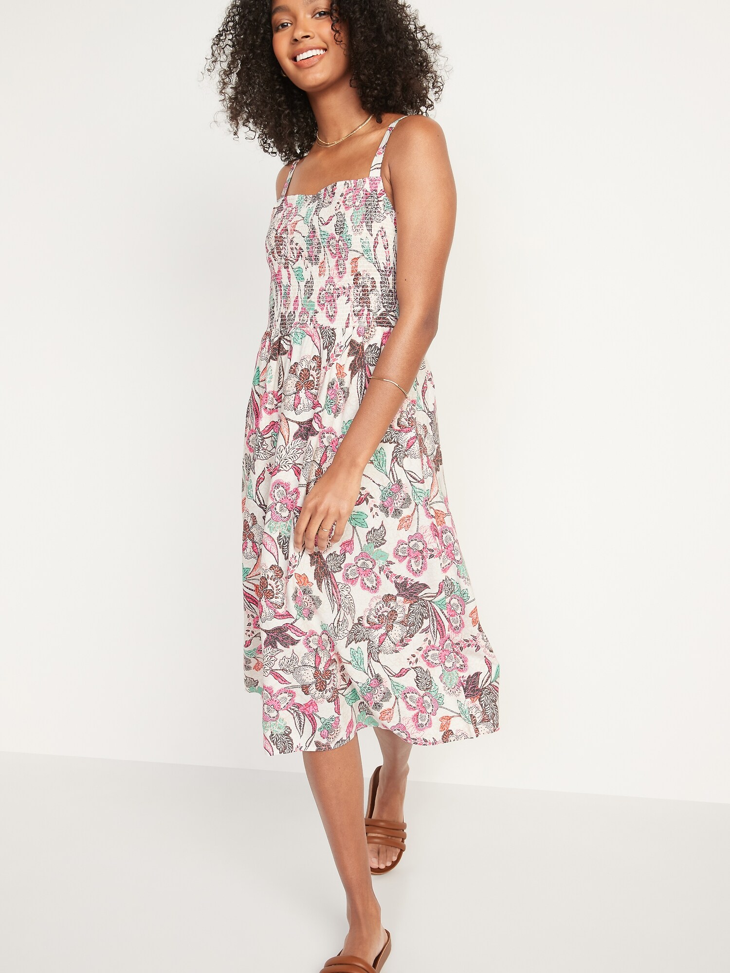 Old navy fit and flare hotsell cami midi dress