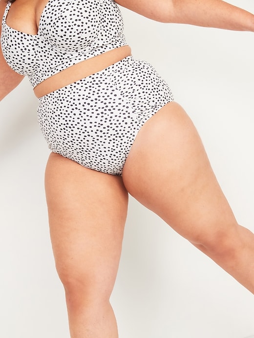 Image number 1 showing, High-Waisted Secret-Smooth Plus-Size Swim Bottoms
