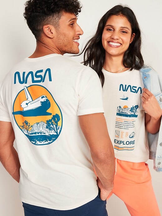 View large product image 1 of 2. NASA Gender-Neutral Graphic Tee for Adults
